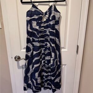 Banana Republic Navy Blue and White dress, size 2 petite, new with tags, NWT
